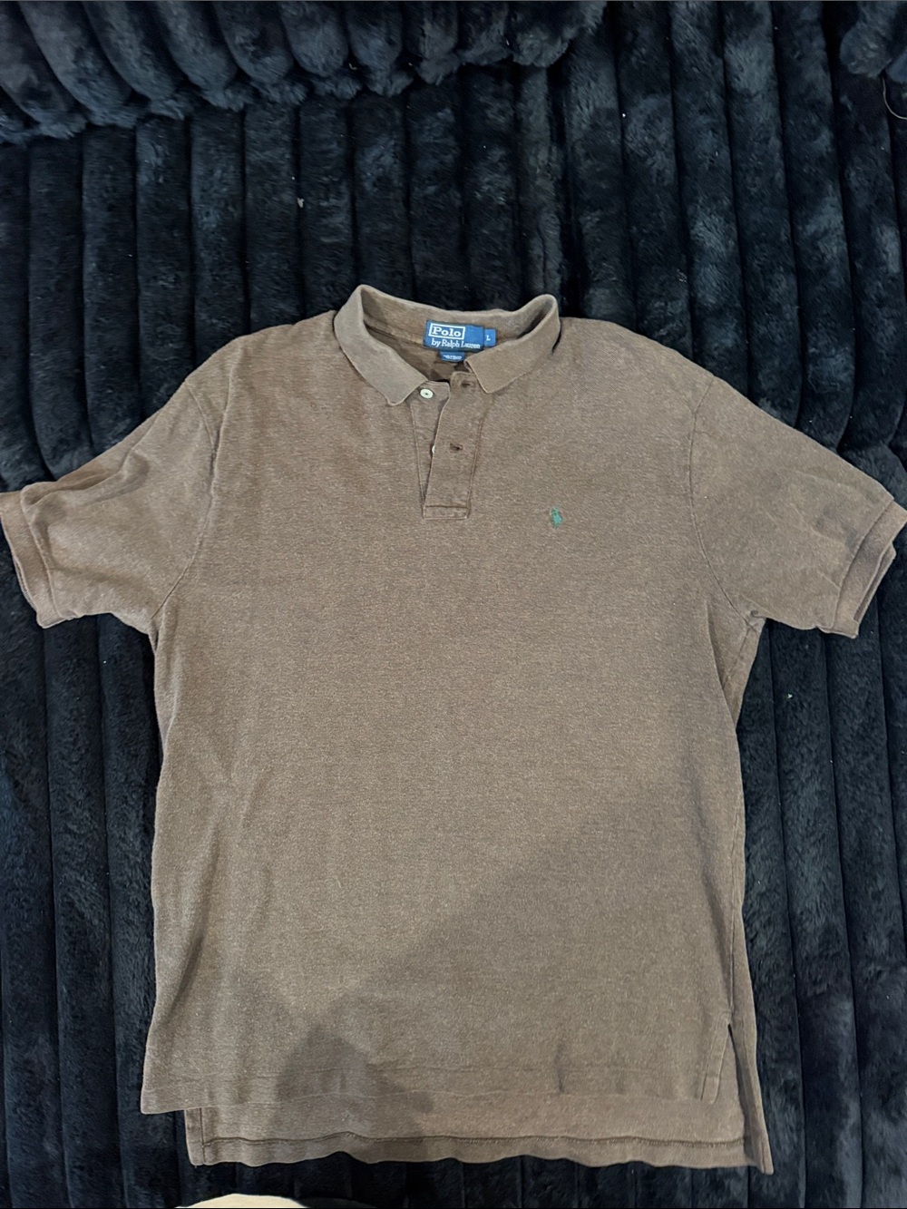 Polo by Ralph Lauren Brown Short-Sleeve Cotton Polo